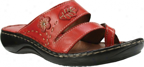 Spring Step Monteeey (women's) - Red Leather