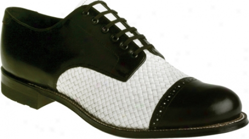 Stacy Adams Madison 09028 (men's) - Black/white Kidskkn Leather