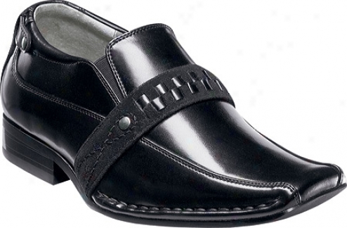 Stacy Adams Taurin 43289 (boys') - Black Smooth Leather