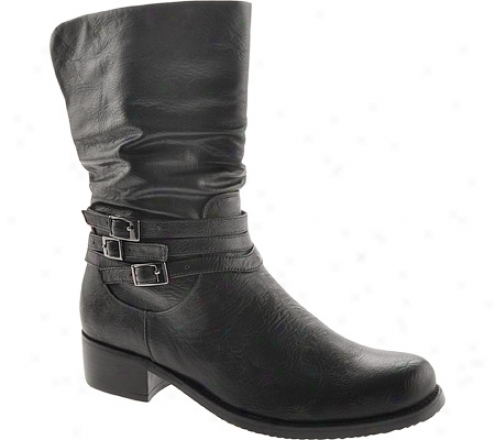 Stefani Be Good (women's) - Black Smooth Leathsr