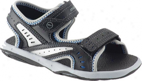 Stride Rite Axel (boys') - Black/silver/blue Smooth