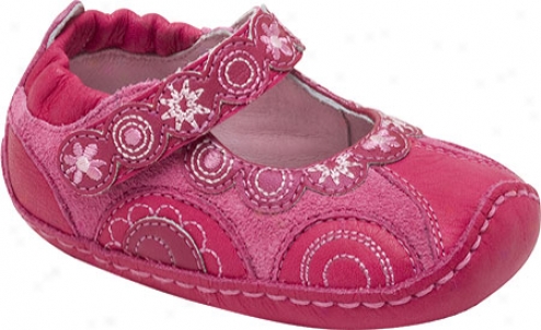 Stride Rite Lil Carly (Babe Girls') - Peony/azalea Leather/suede