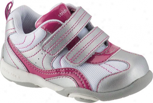 Stride Rite Lilo (infant Girls') - Jam/silver/white Leather/mesh