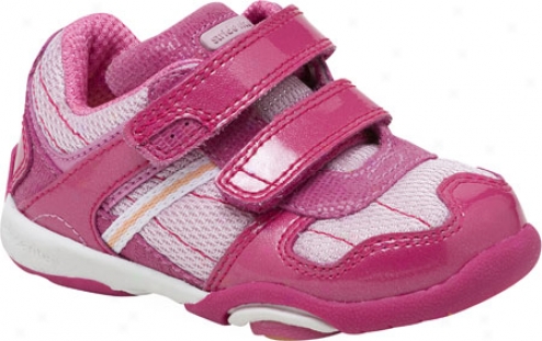 Stride Rite Nms Shawna (infant Girls') - Pink/apricot Patent Leather/mesh