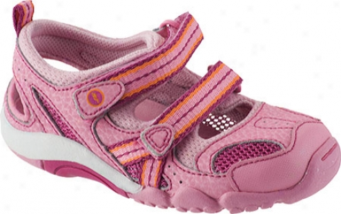 Stride Rite Srt Danielle (infant Girls') - Pink/grey Leather/mesh