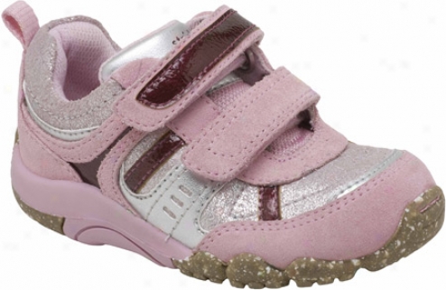 Stride Rite Srt Drea (infant Girls') - Rosebud/burgundy Leather/suede