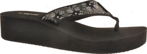 Teva Mandalyn Wedge (women's) - Liberty Black Silver