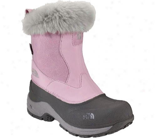 The North Face Greenland Zip (girls') - Pinky Lady/wind Chime Grey