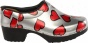 Cape Clogs Hearts (women's) - Red/silver