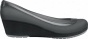 Crrocs Carlisa Mini Wedge (women's) - Black/silver