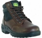 John Deere Boots Waterproof Hiker Zipper Lace Up 3101 (children's) - Red/brown Leather