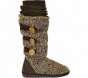 Muk Luks Marled Button Tab Boot (women's) - Java