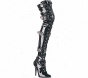 Pleaser Seduce 3024 (women's) - Blacl Stretch Patent