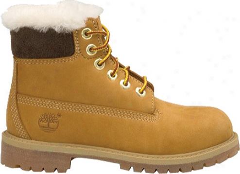 "timberland 6"" Classic Shearling Boot (infants') - Wheat Nubuck"