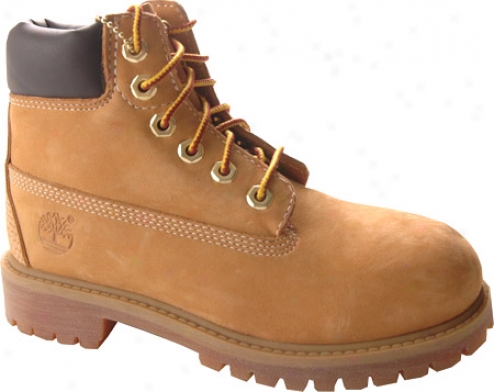 "timberland 6"" Premium Waterproof Boot (childrwn's) - Wheat Nubuck"