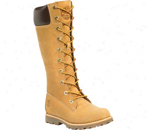 Timberland Asphalt Traail Classic Tall Lace-up With Side Zip (girls') - Wheat Nubuck