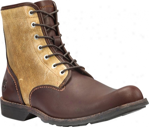 "timberland Earthkeepers City 6"" Plain Toe Side-zip (men's) - Brown Full Grain/waxed Wheat Suede"