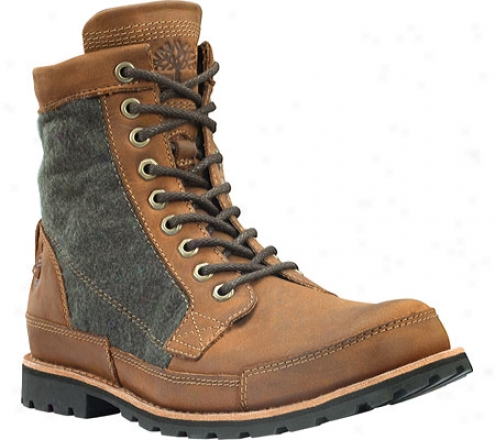 "timberland Earthkeepers Original Classic 6"" Warm Lined (men's) - Red Brown Burnished Nubuck"