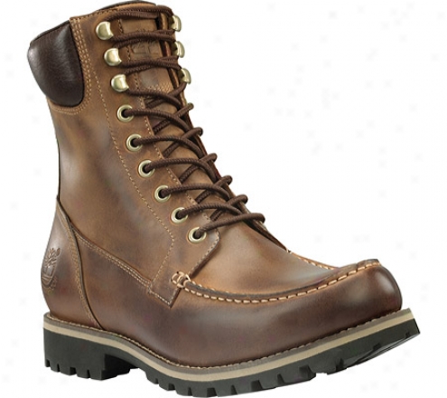 "timberland Earthkeepers Rugged 7"" Moc Toe Waterproof Boot (men's) - Gaucho Roughcut Full Grain Leather"