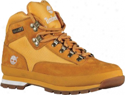 Timberland Euro Hiker Leather And Building (men's)  -Wheat/white Full Grain Leather