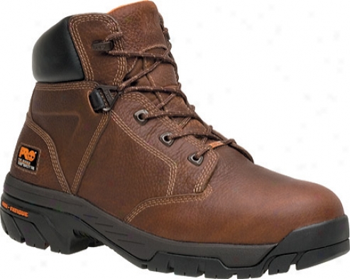 "timberland Helix 6"" Waterproof Safety Toe (men's) - Brown Full Grain Leathsr"