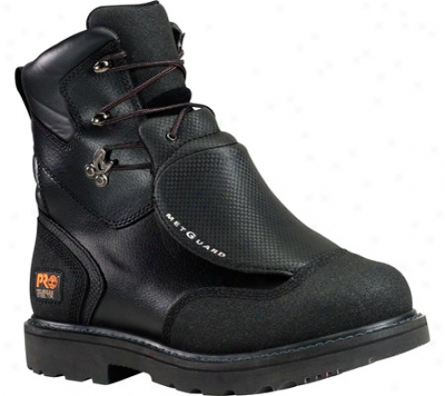 "timberland Met Guard 8"" Waterproof Steel Toe (men's) - Black Leather"