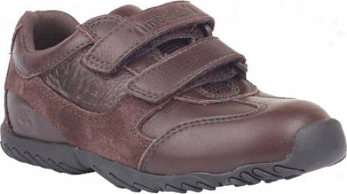 Timberland Northeast Avoid T-toe Hook-and-loop Oxford (infants') - Dark Brown Smooth Leather/suede