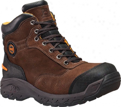 "timberland Pro Endurance 6"" Titan Xl Safety Toe (men's) - Brown Nubuck/everguard Full Grain Leather"