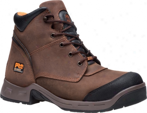 "timberland Triflex 6""" Waterprkof Titan Safety Toe (men's) - Brown Abundant Grain Leather"