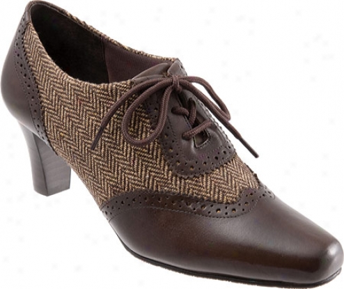 Trotters Jewel (women's) - Dark Brown Columbia/light Brown Herringbone