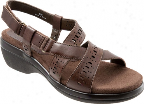 Trotters Shelby (women's) - Dark Brown Veg Calf Leather