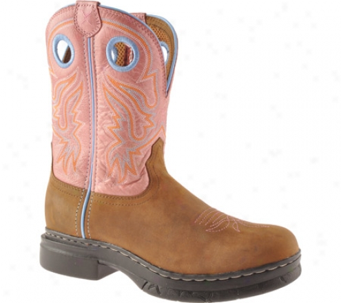 Twieted X Boots Wez0004 (women's) - Marbled Distressed/lt Pink Leather