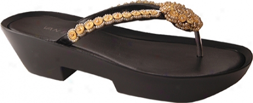 Vaneli Olwyna (women's) - Black Nappa/gold