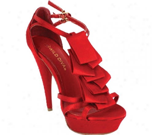 Wild Diva Lamis-02 (women's) - Red Satin