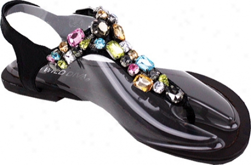 Wild Diva Leann-09 (women's)-  Black Polyurethane