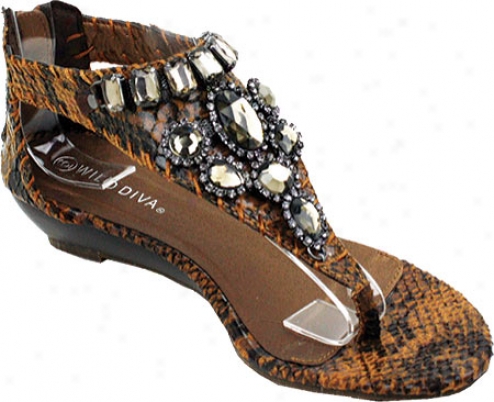 Wild Diva Zora-01 (women's) - Tan Snake Polyurethane