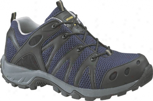 Wolberine Amherst Mid Cut Trail Runner (men's) - Navy Blue Nylon Spacer Mesh And Tpu