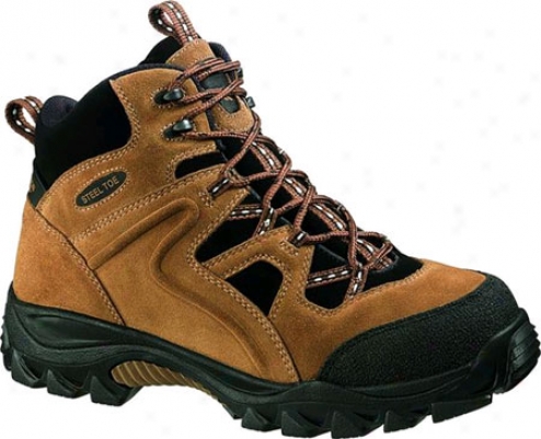 Wolverine Brighton Mid Cut Slip Resistant Hiker Steel Toe (men's) - Brown/black