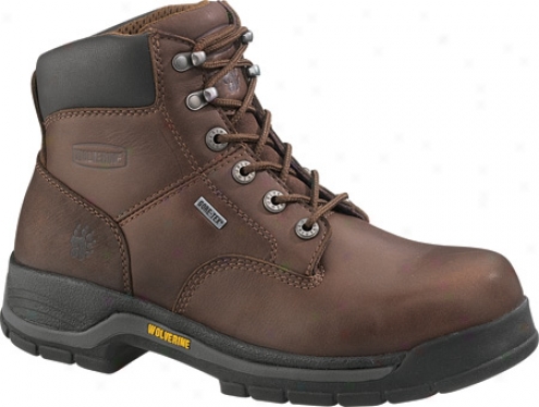 "wolverine Harrison Gore-tex Waterproof 6"" Boot St (men's) - Brown Waterproof Full Grain Leather"