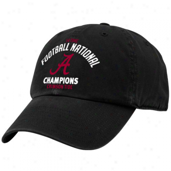 '47 Brand Alabama Crimson Current Black 2011 Bcs National Champions 14-time Champs Adjustable Hat