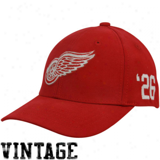 '47 Brand Detroit Red Wings Red Tradition Vintage Wool Stretch Flex Cardinal's office