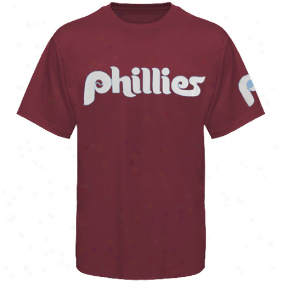 '47 Btand Philadelphia Phillies Maroon Cooperstown Fieldhouse Premium T-shirt