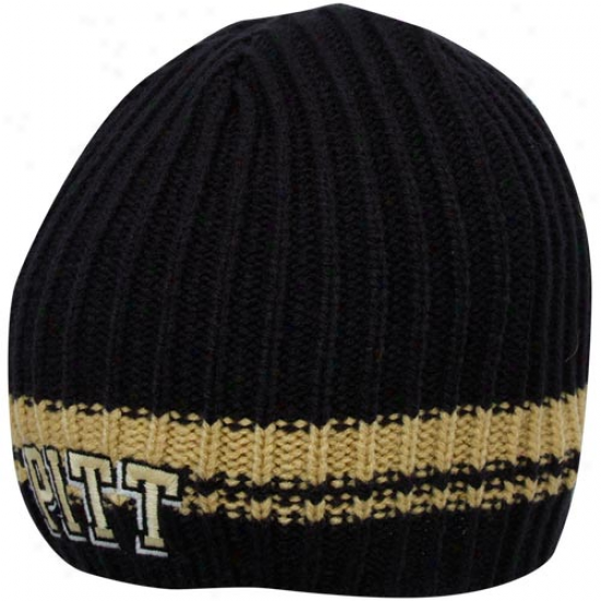 '47 Brand Pittsburgh Panthers Navy Blue Ontario Cable Knit Beanke