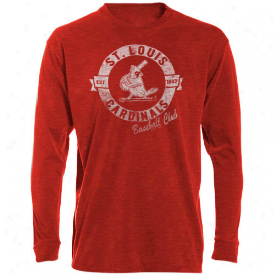 '47 Brand St. Louis Cardinals Red Vintage Annual rate  Long Sleeve Slub T-shirt