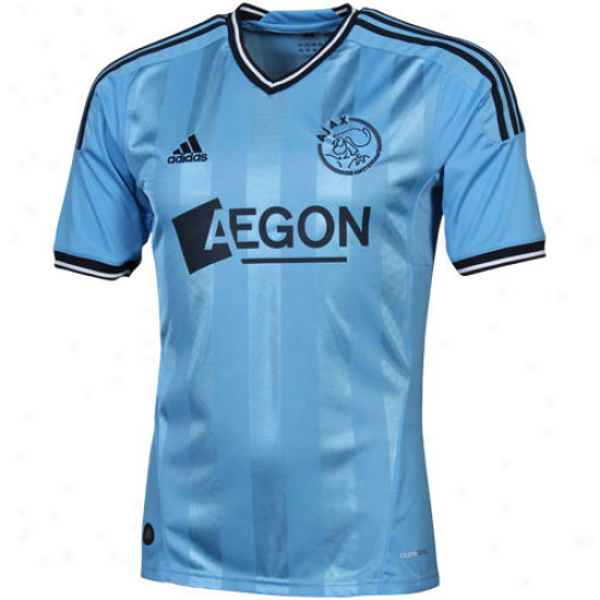 Adidas Ajax Amsterdam Away Soccer Jersey 11/12 - Light Blue