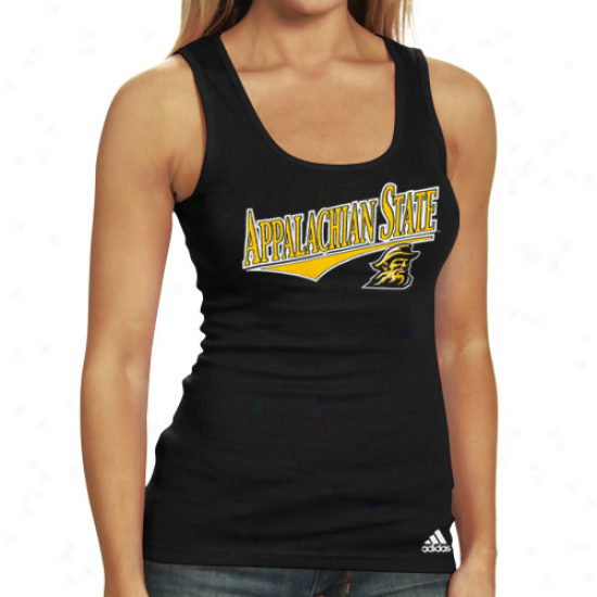 Adidas Appalachian State Mountaineers Ladies Mourning Camex Special Ribbed Tank Top