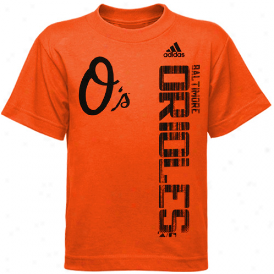 Adidas Baltimore Orioles Preschool Orange The Loudest T-shirt