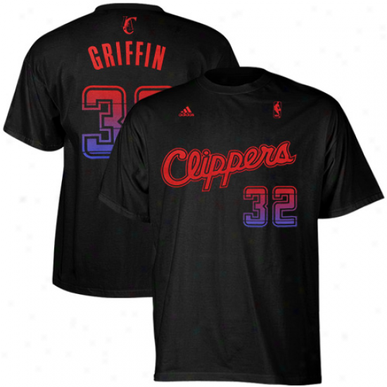 Adidas Blake Griffin Los Anggeles Clippers #3 Vibe Player T-shirt - Black