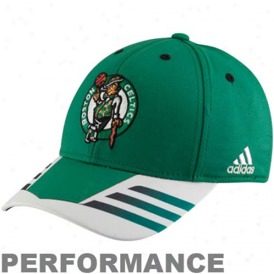 Adidas Boston Celtics Kelly Green Autentic Team Flex Hat