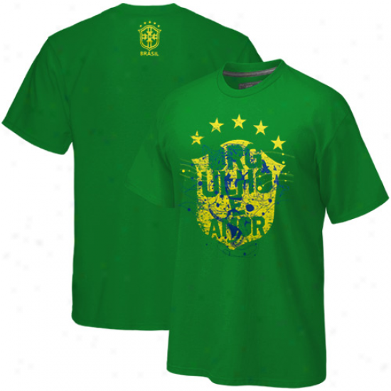 Adidas Brazil Green Coer Logo T-shirt